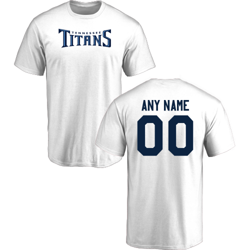 Men Tennessee Titans Design-Your-Own Short Sleeve Custom NFL T-Shirt->->Sports Accessory